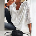 Colleen | Blusa Aireada con Ribete de Encaje