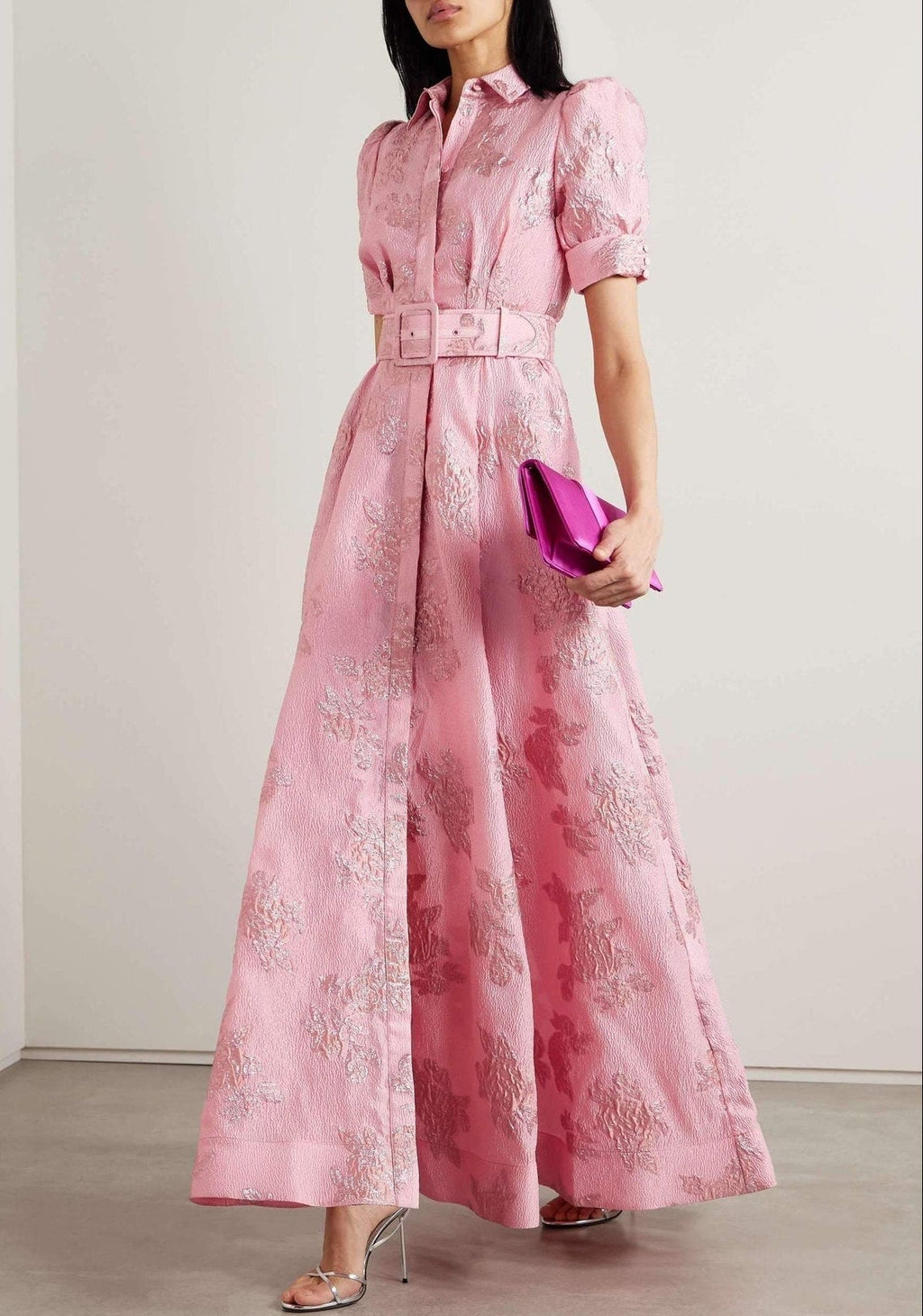 Aria™ | Vestido con Mangas Cortas Abullonadas