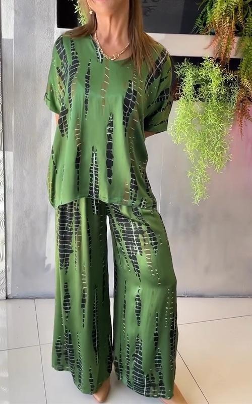Sofia | Conjunto estampado de dos piezas