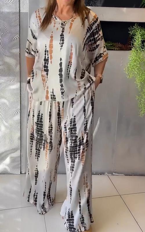 Sofia | Conjunto estampado de dos piezas