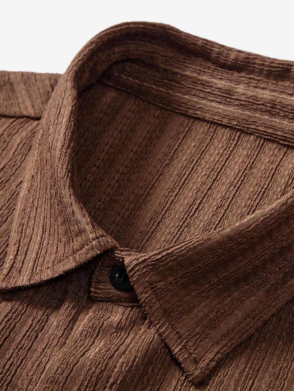 Camisa de jacquard a rayas con botones