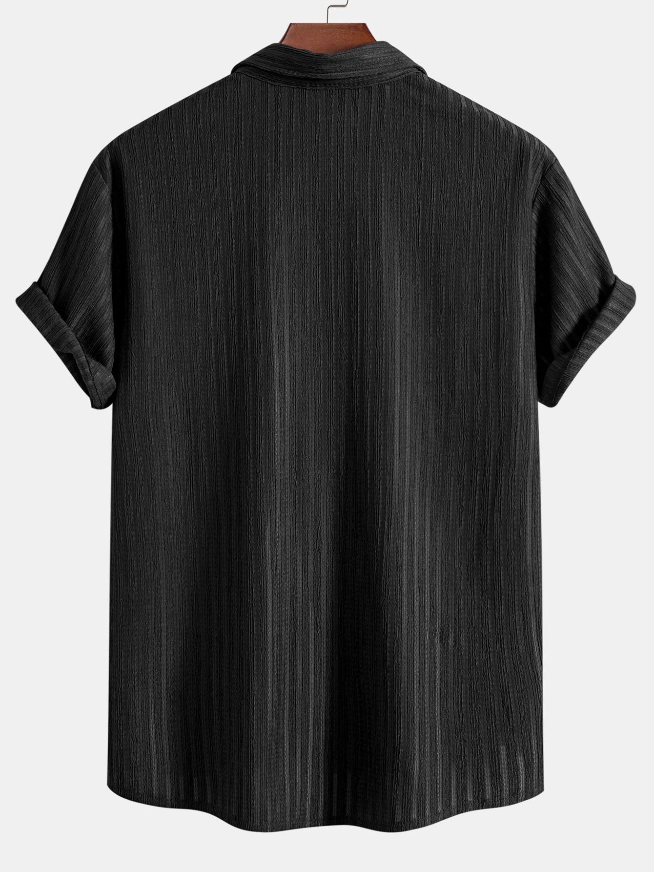 Camisa de jacquard a rayas con botones