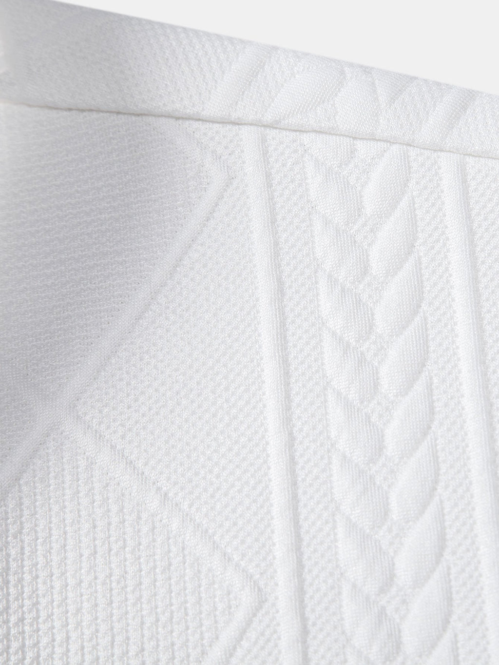 Camisa de botones y pantalones cortos con estampado jacquard geométrico