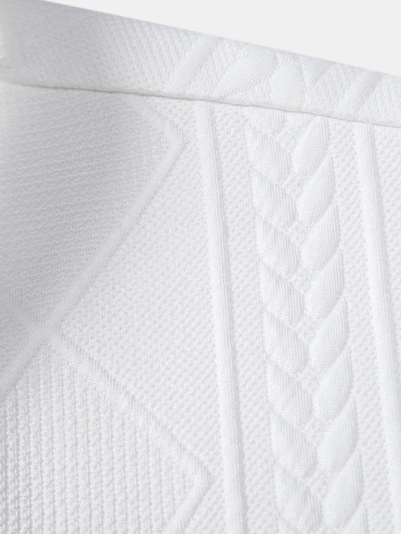 Camisa de botones y pantalones cortos con estampado jacquard geométrico