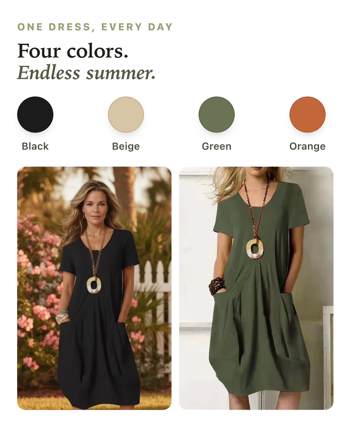 Kwani | Vestido fluido informal y fácil de llevar