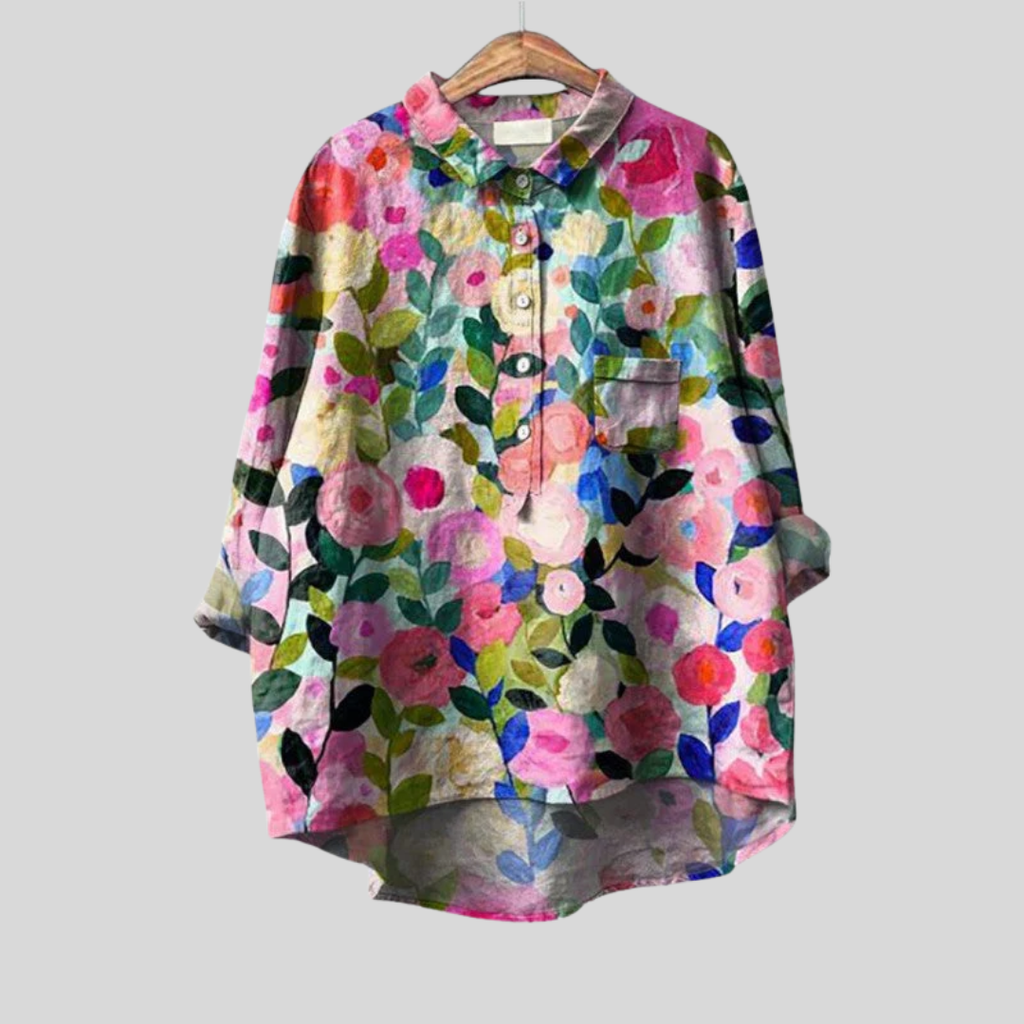 Cecily | Blusa Floral Pictórica