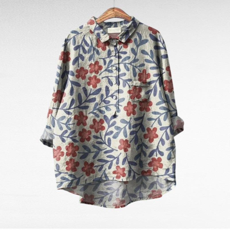 Cecily | Blusa Floral Pictórica