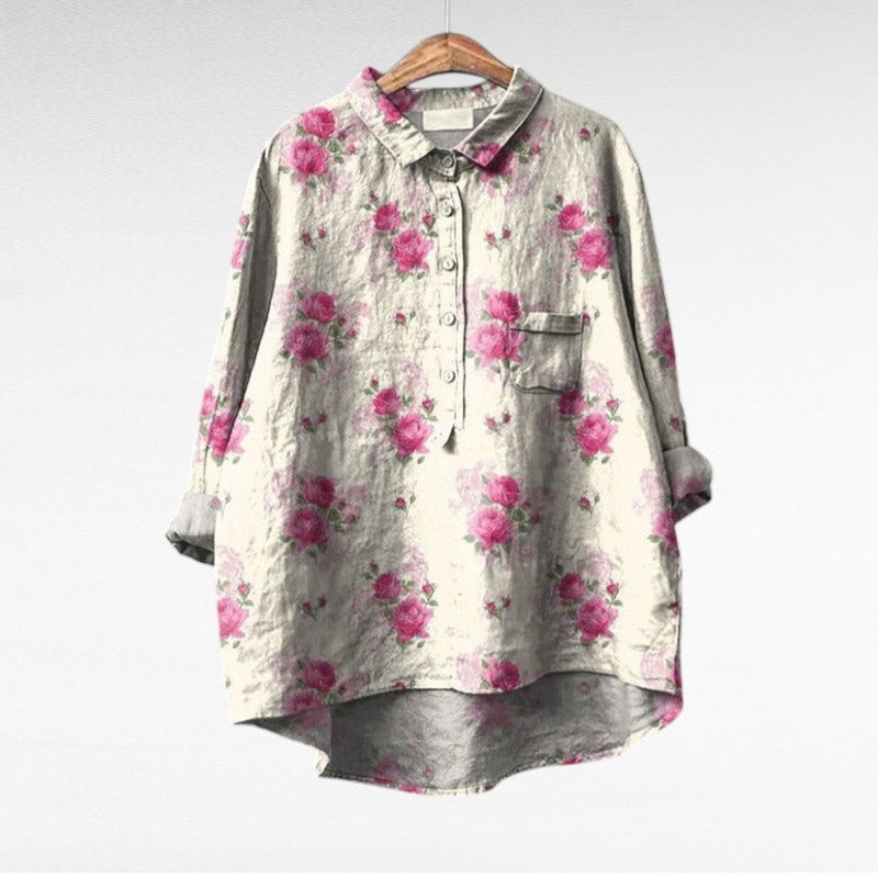 Cecily | Blusa Floral Pictórica