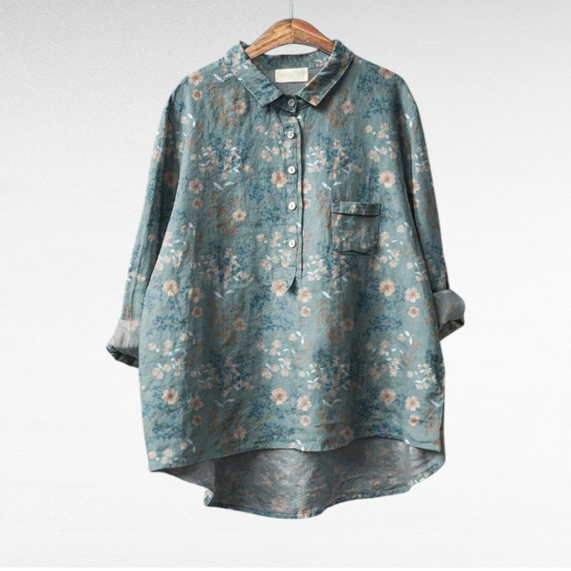 Cecily | Blusa Floral Pictórica