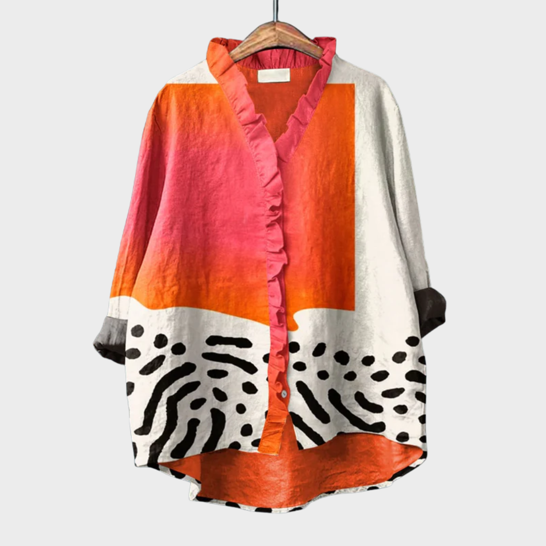 Nellie | Blusa Artística con Volante