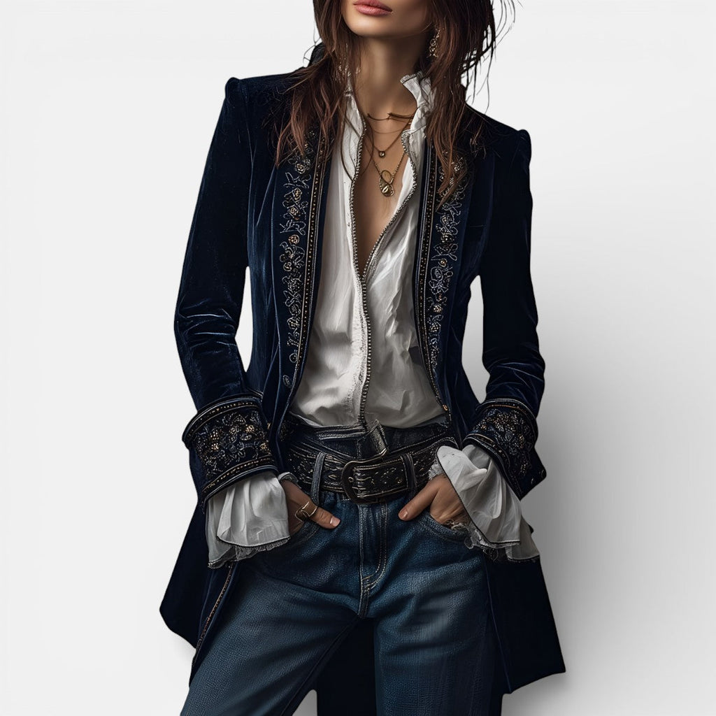 Eliza™ | Chaqueta de terciopelo elegante