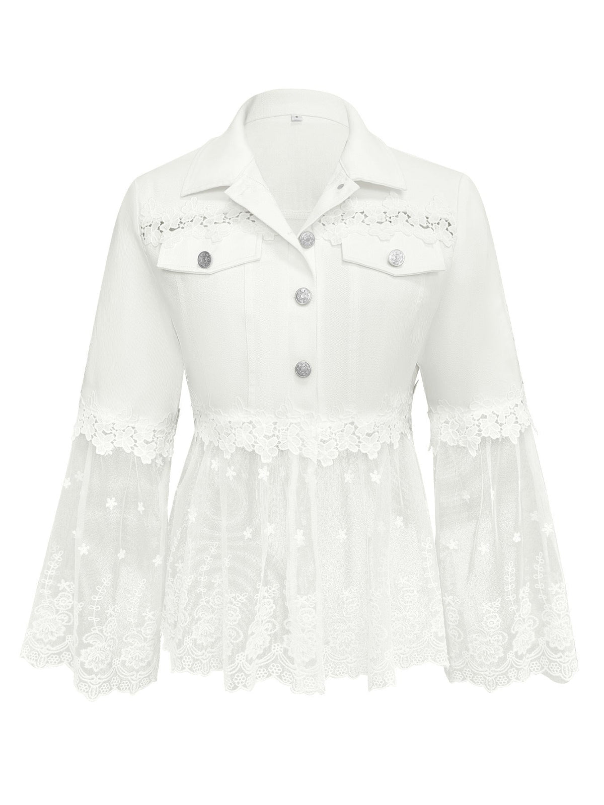 Sunnelace | Chaqueta con Paneles de Encaje