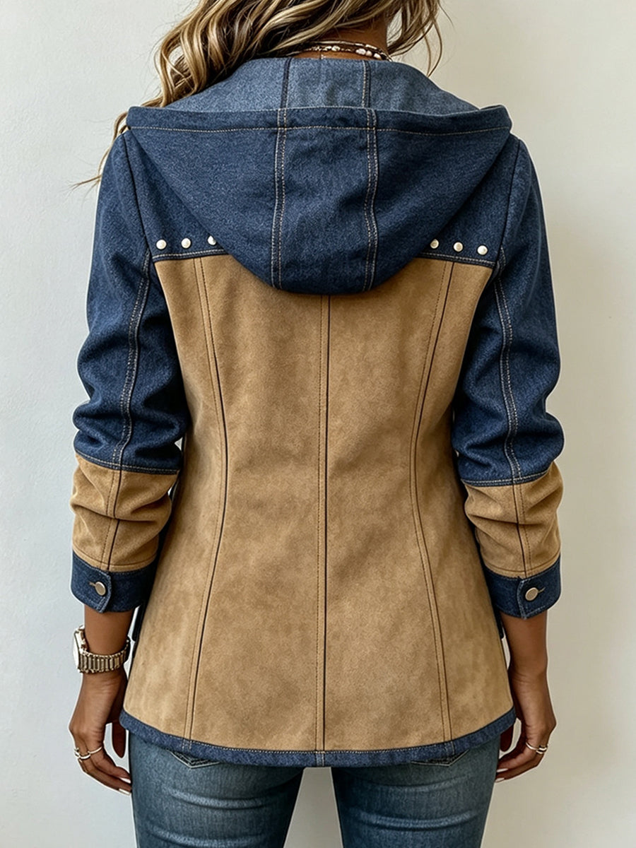 Fawnridge™ | Chaqueta con Capucha y Diseño Patchwork