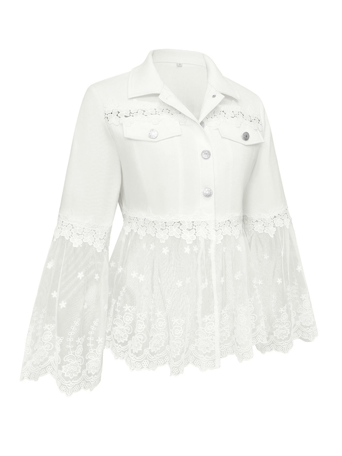 Sunnelace | Chaqueta con Paneles de Encaje