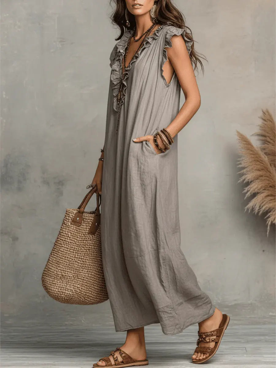 Camila | Vestido largo de estilo bohemio