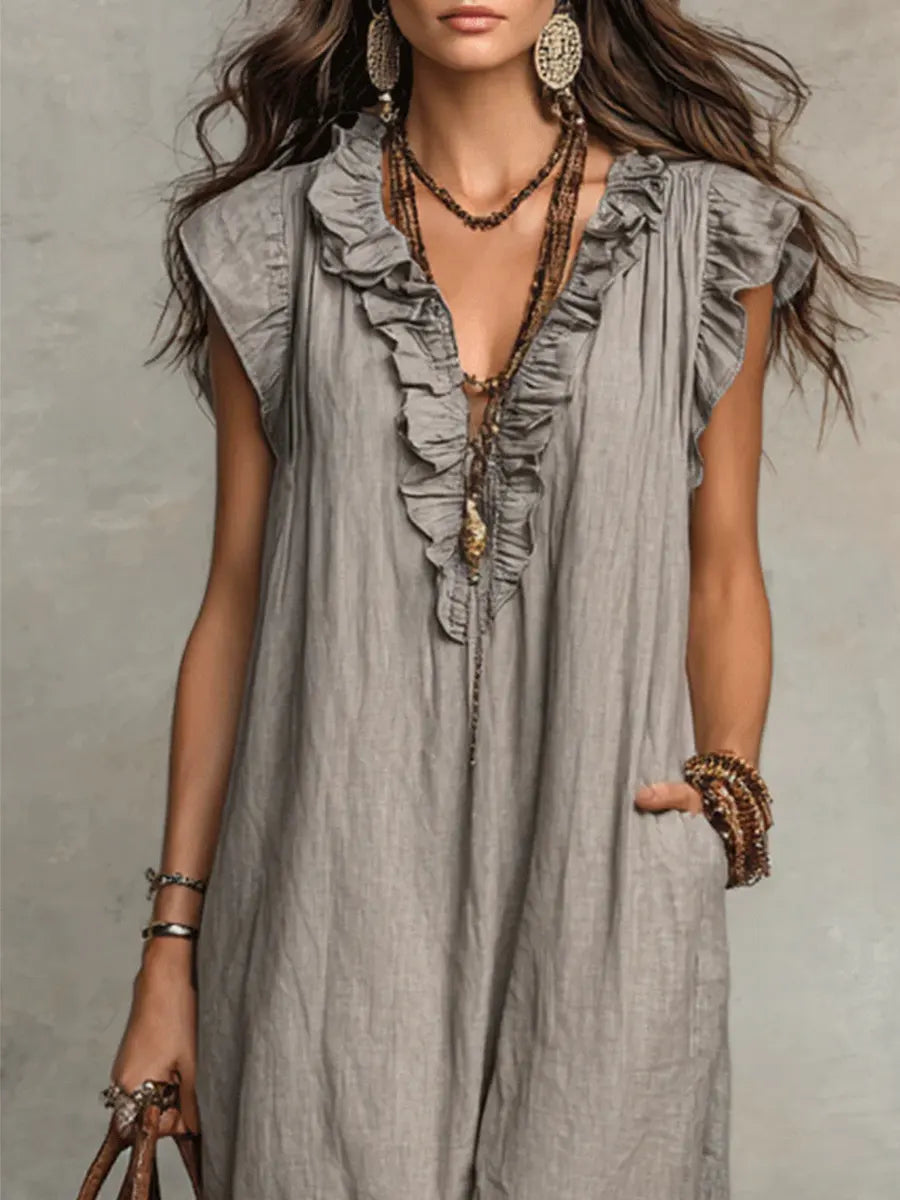 Camila | Vestido largo de estilo bohemio