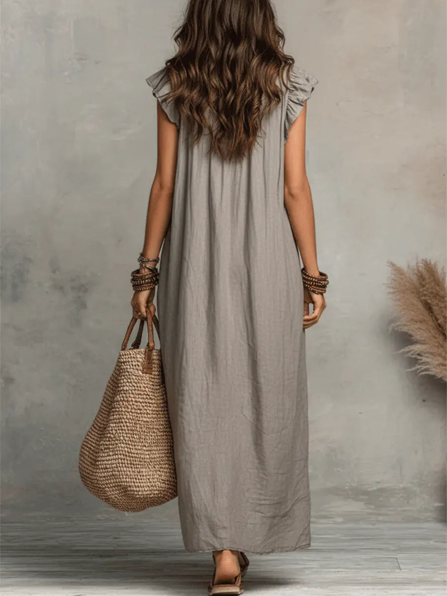 Camila | Vestido largo de estilo bohemio