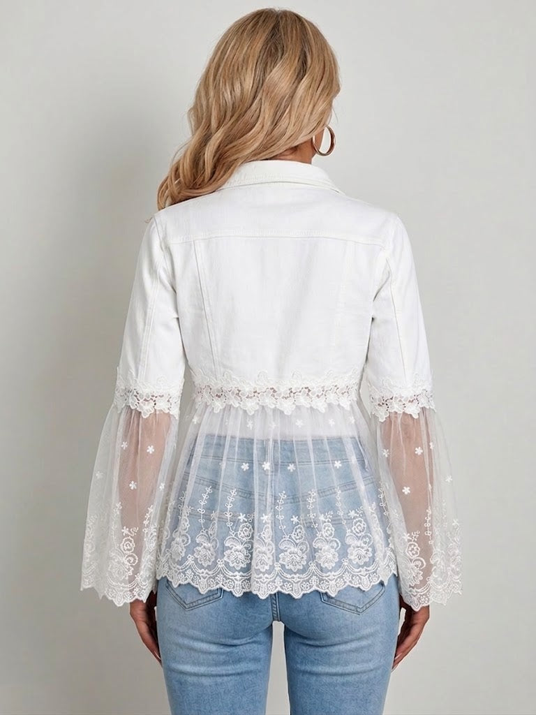 Sunnelace™ | Chaqueta con Paneles de Encaje