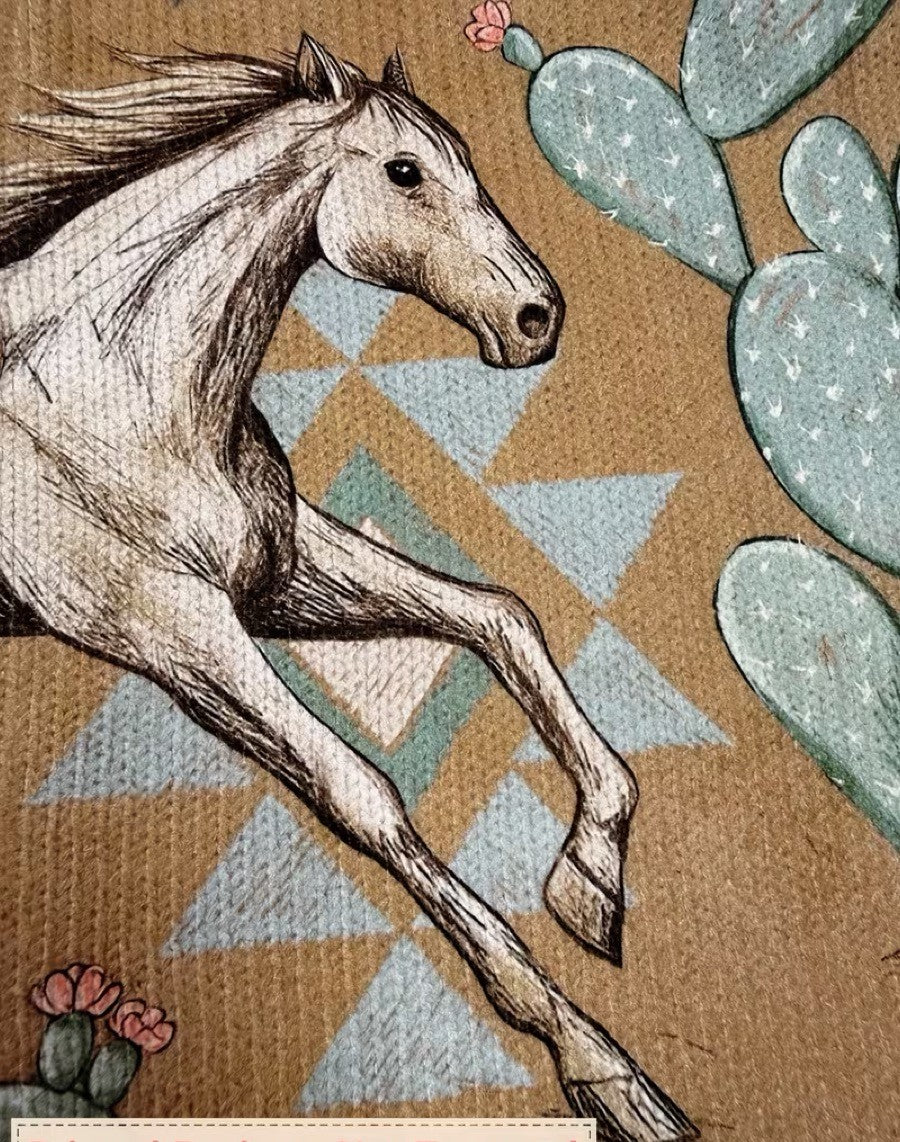 Perpetua™ | Rebeca con Cremallera Caballos y Cactus del Desierto