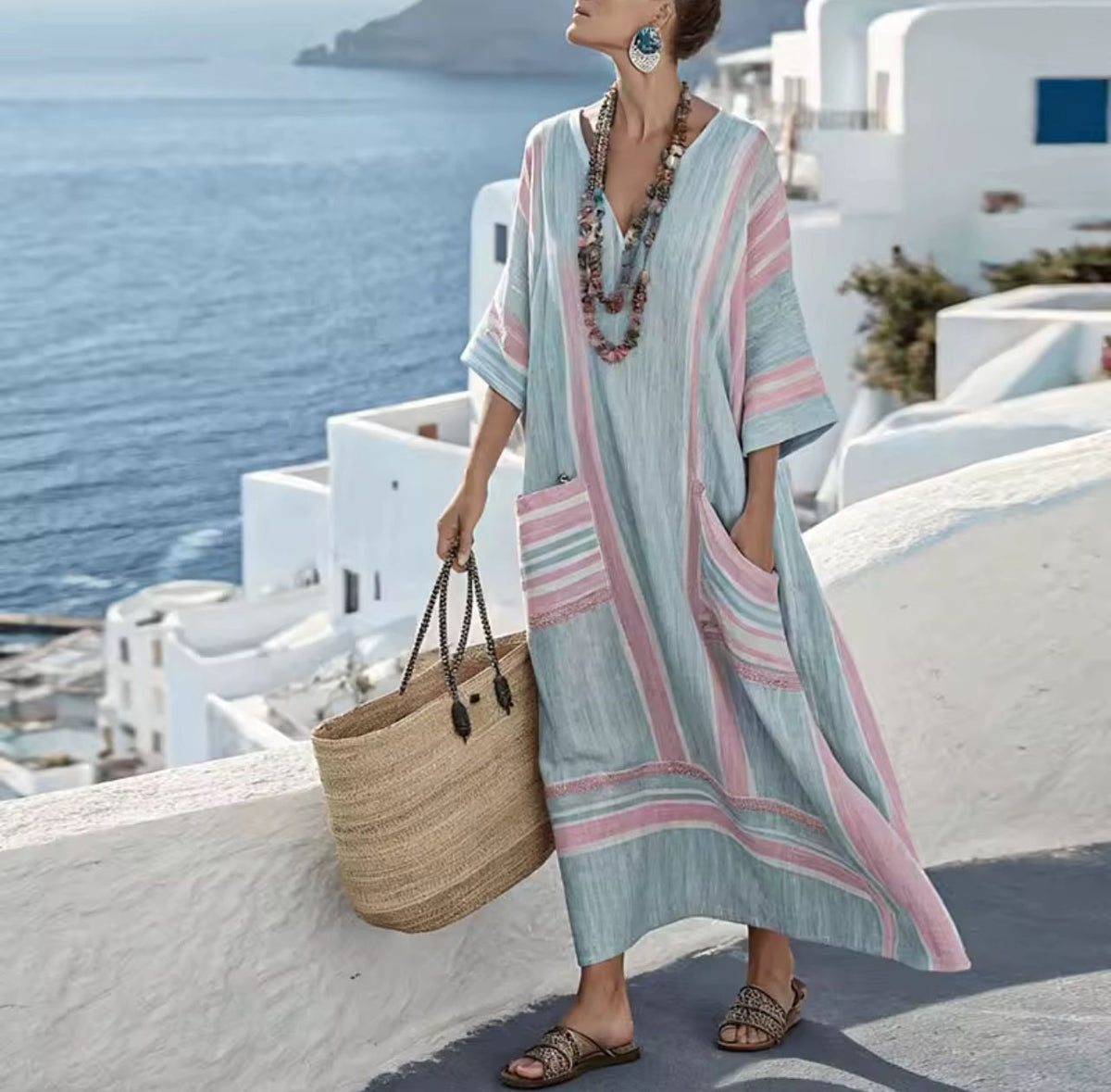 Elegante Mary - Vestido Largo de Playa para un Look de Verano con Estilo