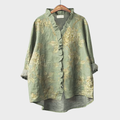 Flora | Blusa Floral con Ribete de Volante