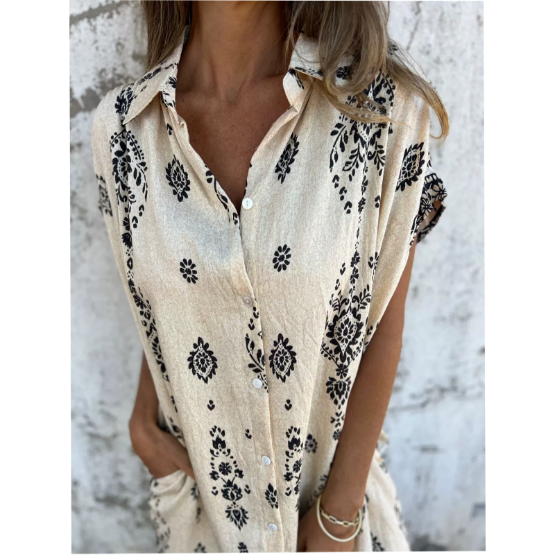 Vestido estampado Emmeline con bolsillos