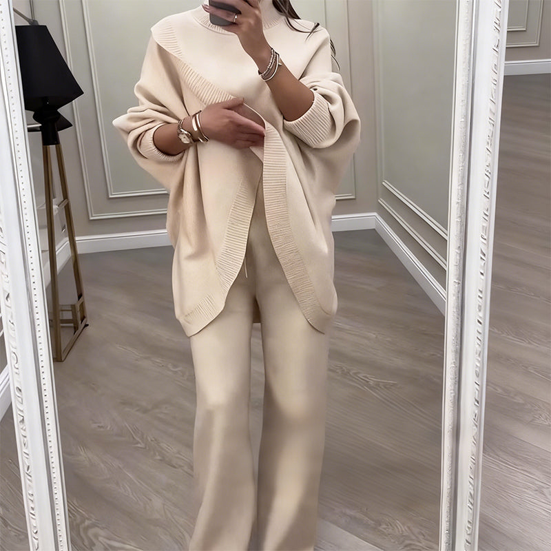 Serena Luxe, conjunto de punto asimétrico
