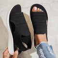 Zina | Sandalias con plataforma, de punto transpirable para mujer