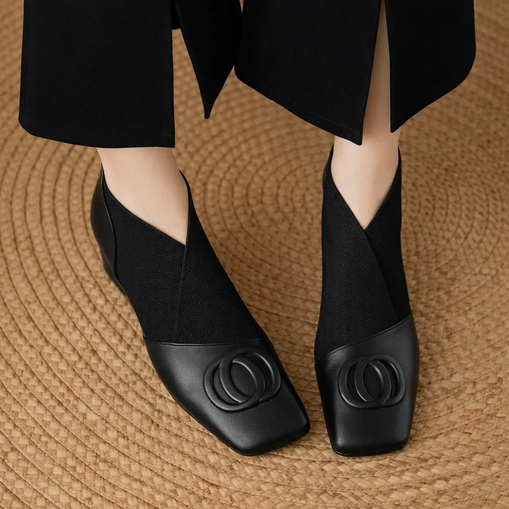 Sloane™ | Botines de piel elástica