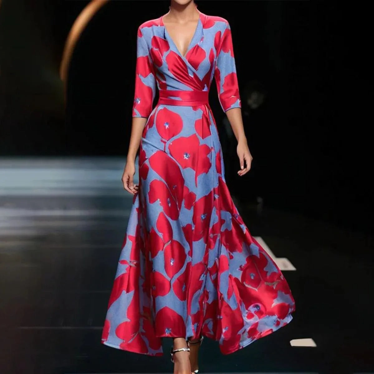 Aria™ | Vestido Chic con Estampado Floral