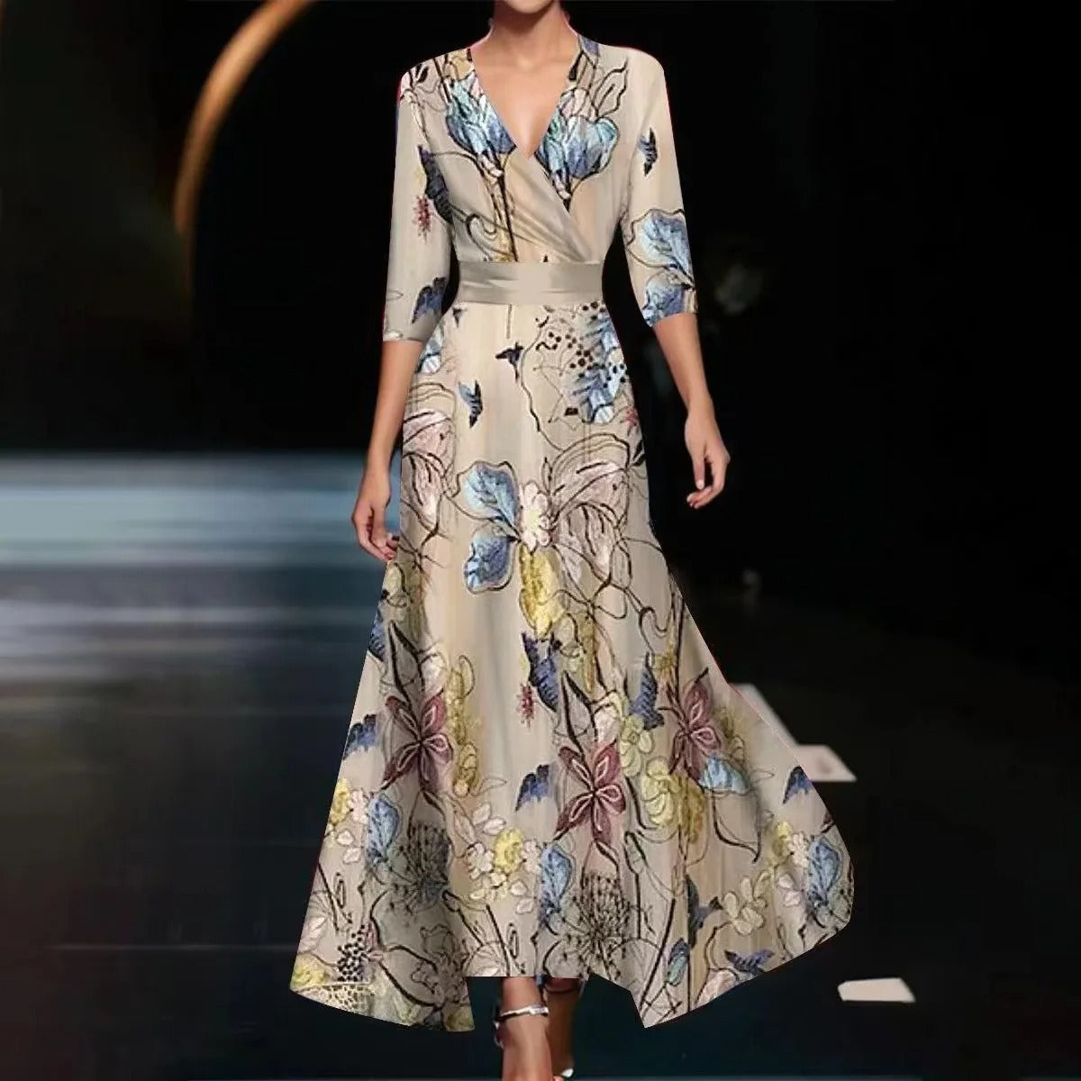 Aria™ | Vestido Chic con Estampado Floral