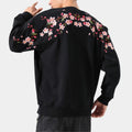 Sudadera bordada con motivos de sakura