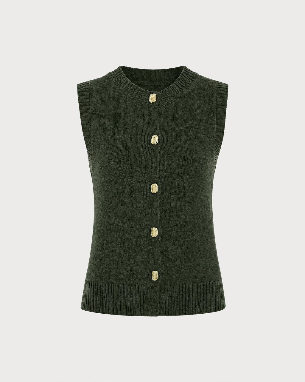 Chaleco Verde Sin Mangas Cruce Sencillo
