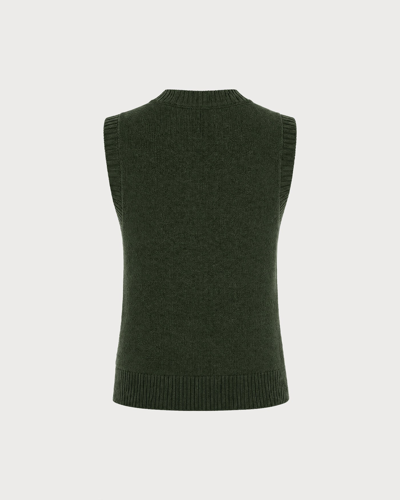 Chaleco Verde Sin Mangas Cruce Sencillo