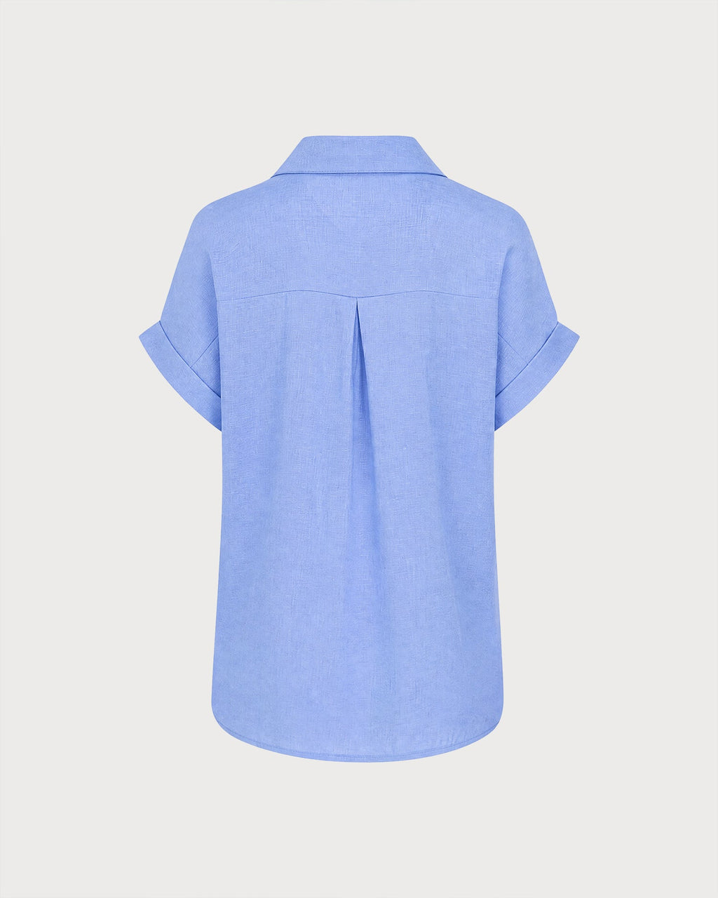 Camisa Azul Manga Corta Botones