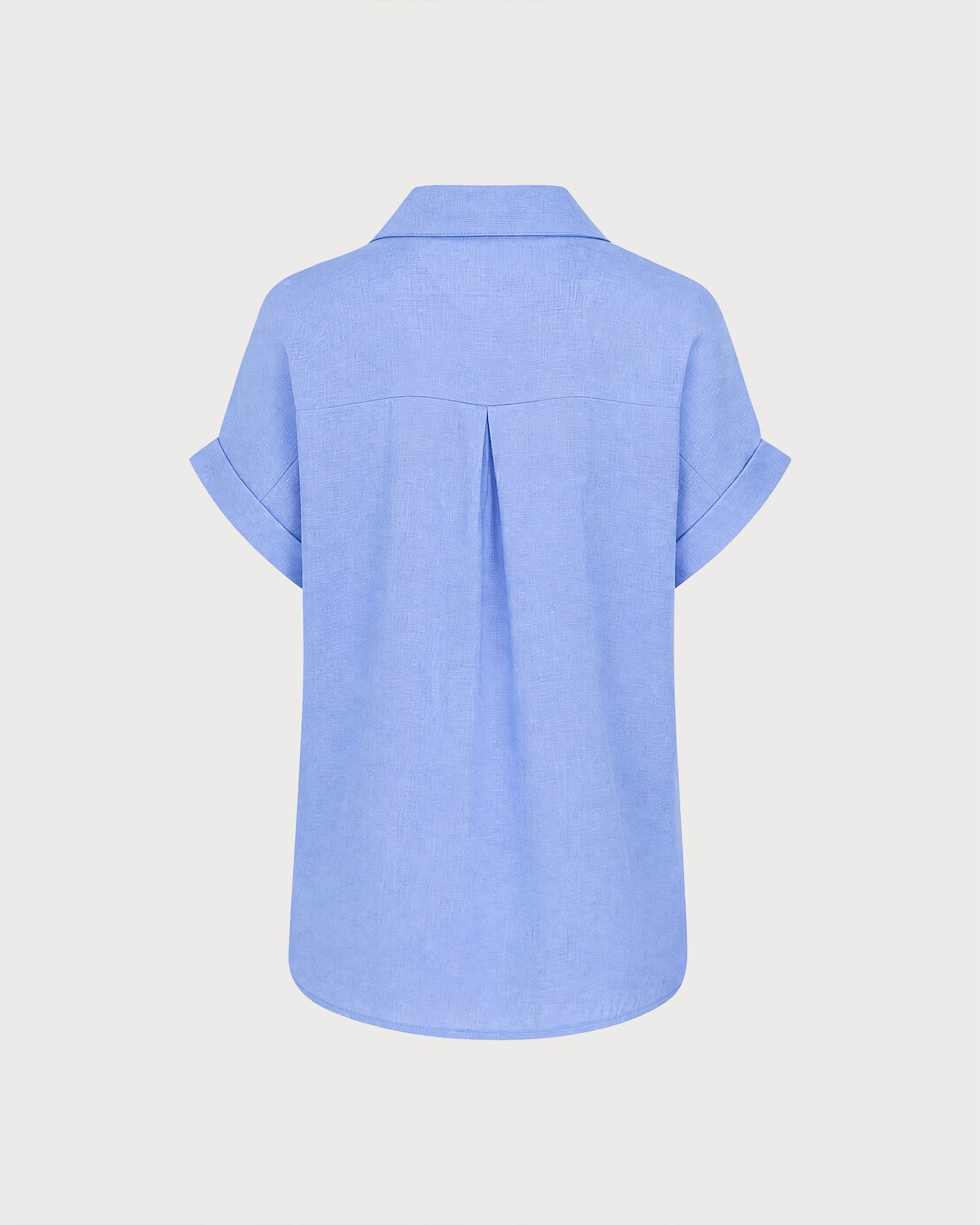 Camisa Azul Manga Corta Botones