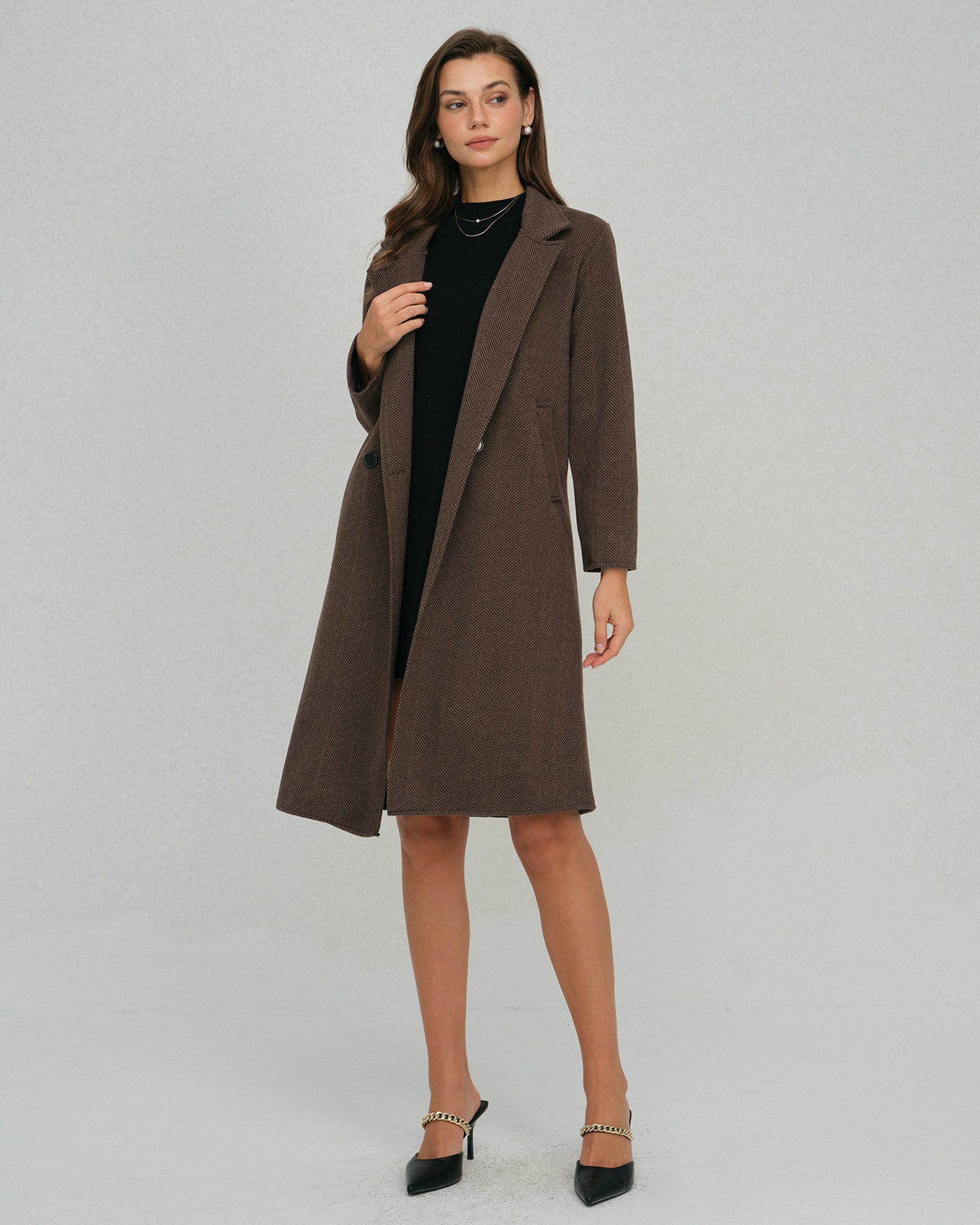 Abrigo Trench Café Bolsillo