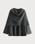Abrigo Cuello Chal Gris