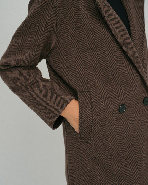 Abrigo Trench Café Bolsillo
